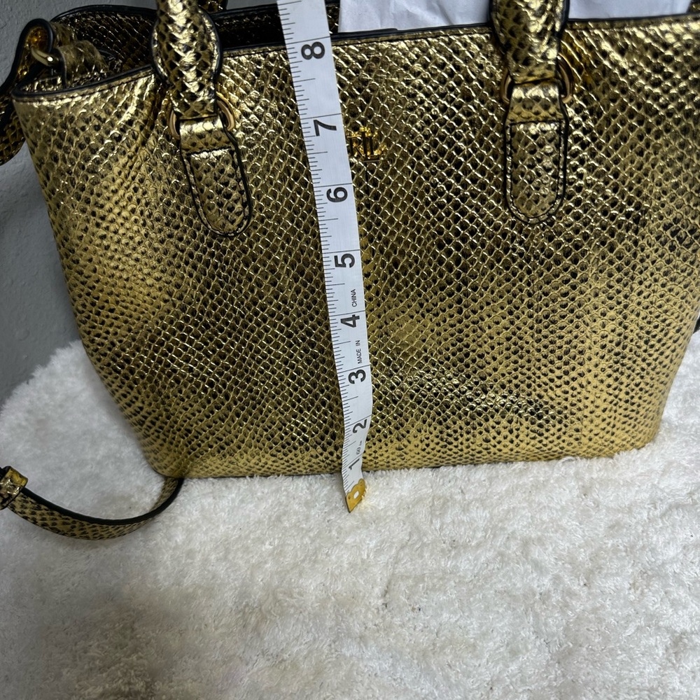 Lauren Ralph Lauren Golden Tote Bag NWT - Picture 7 of 11